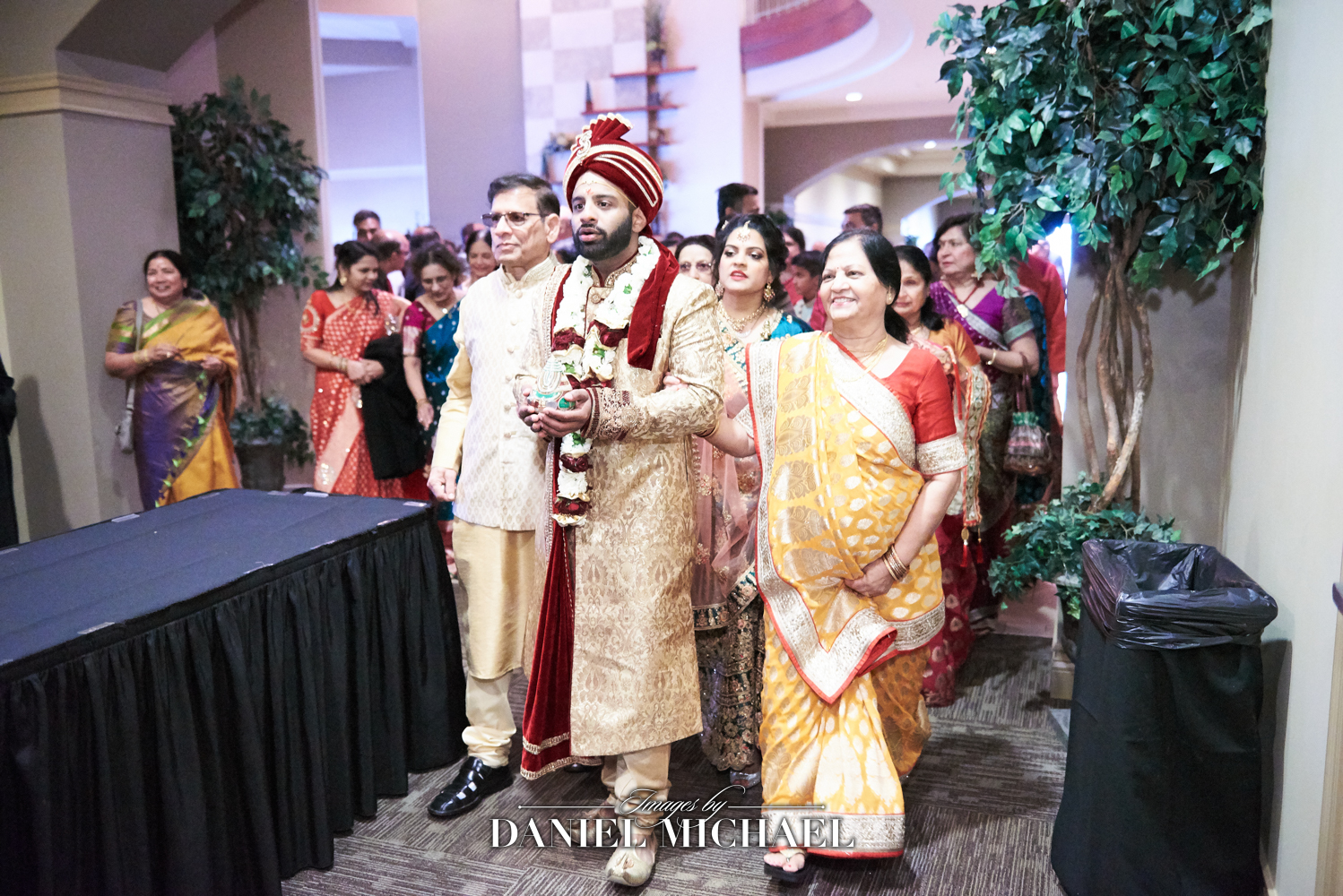 Groom processional before South Asian Wedding Ceremony